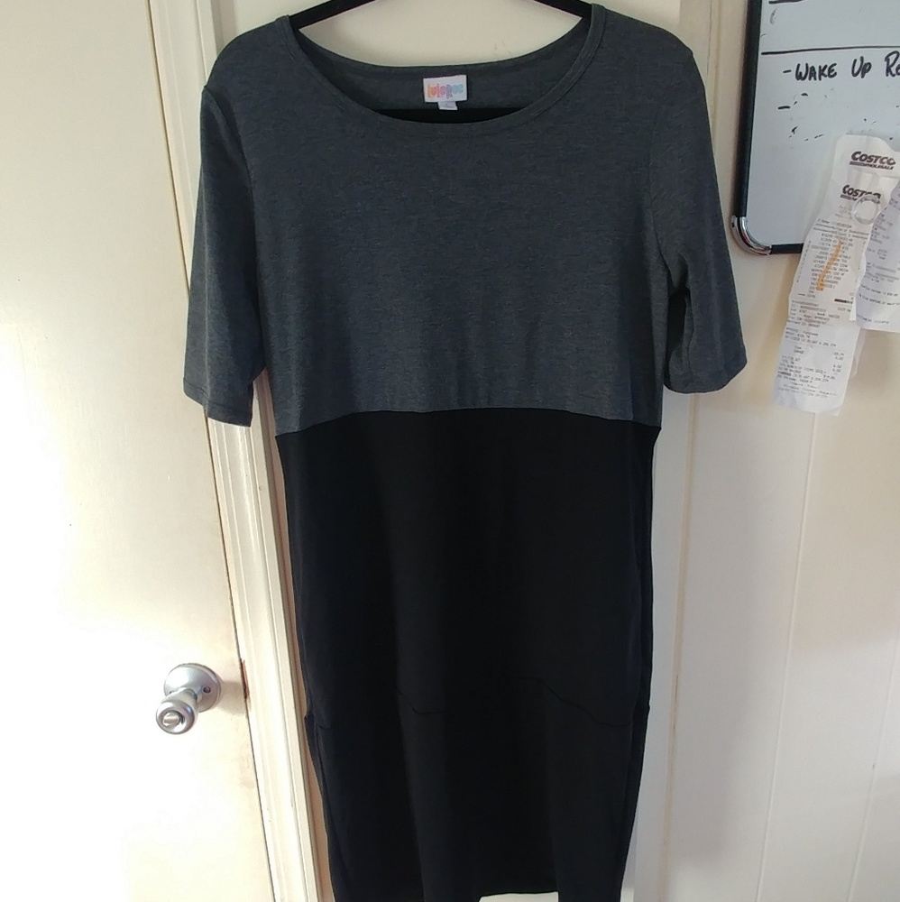 LulaRoe color block Julia Dress NWOT